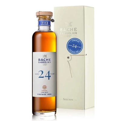 Bache-Gabrielsen Vintage 1988 24 éves 40.8% 0.7l díszdobozban