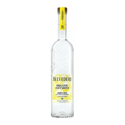 Belvedere Organic Lemon &amp;amp; Basil 40% 0.7l