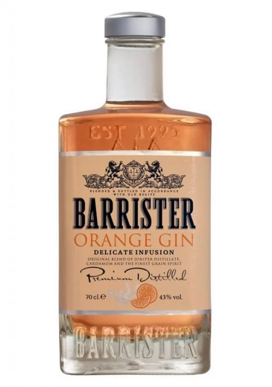 Barrister Narancs Gin 43% 0.7l