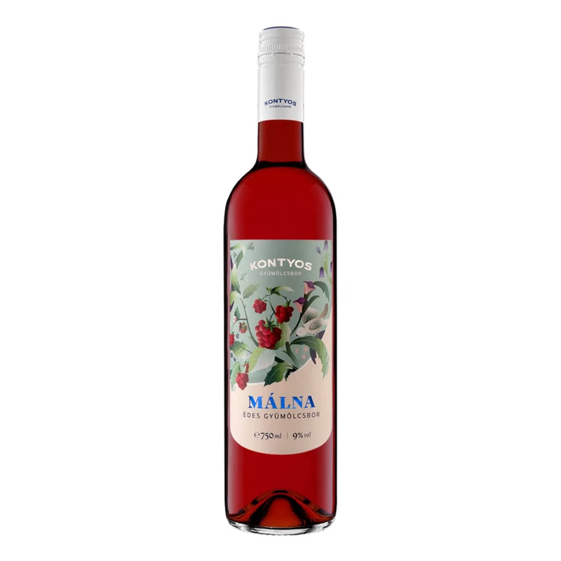 Kontyos Alma-Málna bor édes 0.75l