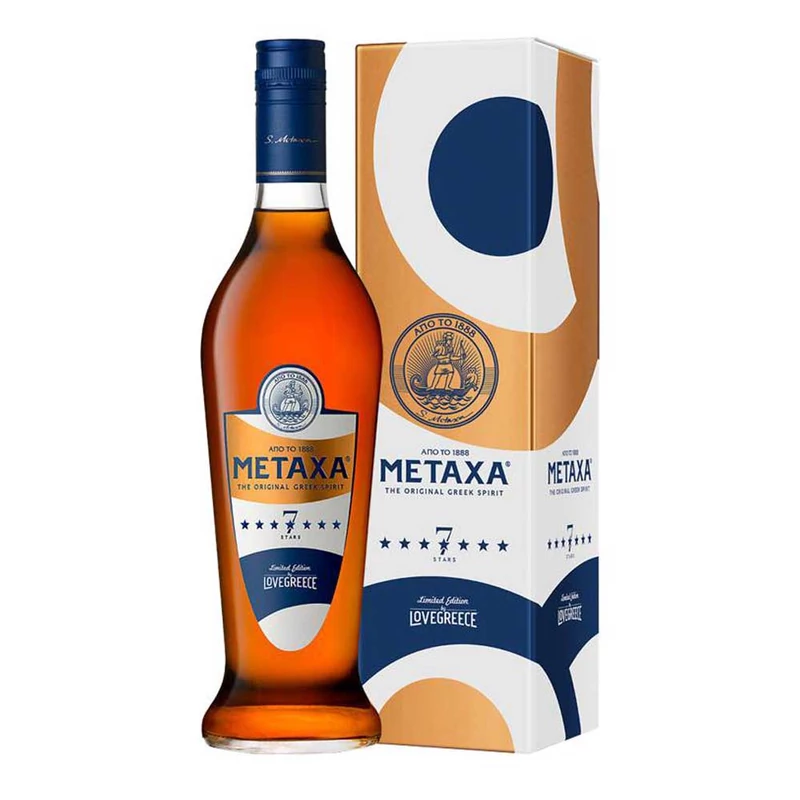 Metaxa 7* 40% 0.7l díszdobozban