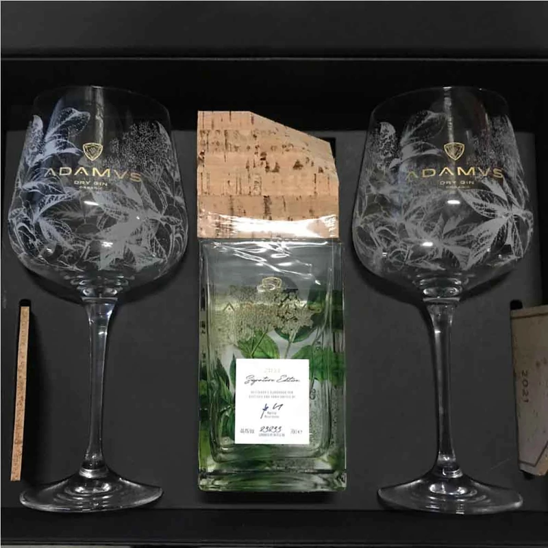 Adamus Signature Gin + 2 pohár díszdobozban 44.4% 0.7l