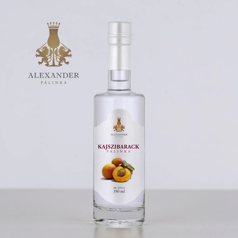 Alexander Kajszibarackos pálinka 42% 0.35l díszdobozban