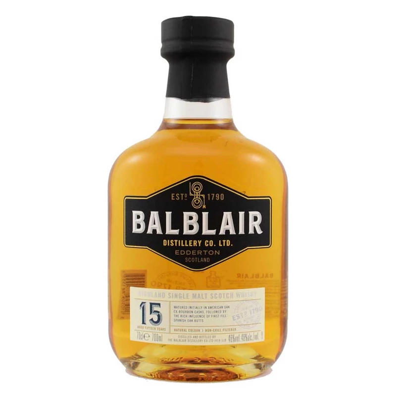 Balblair 15éves whisky 46% 0.7l